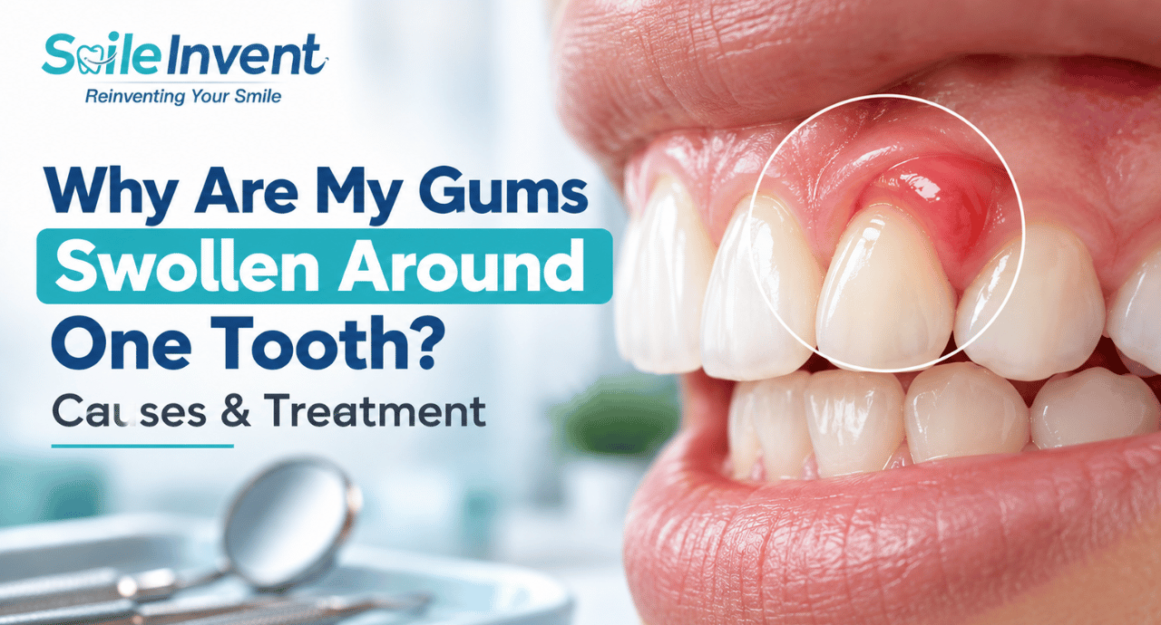 Swollen gums around one tooth causes and treatment