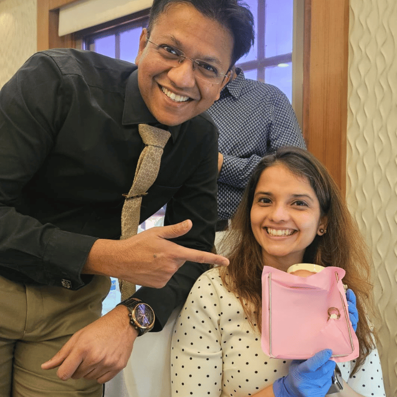 Rubber dam application dental training
