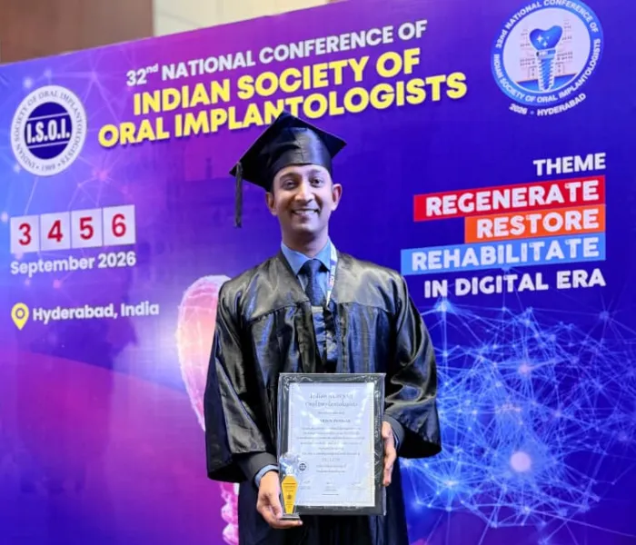 Dr. Arjun Panikar at the 32nd National Conference of ISOI
